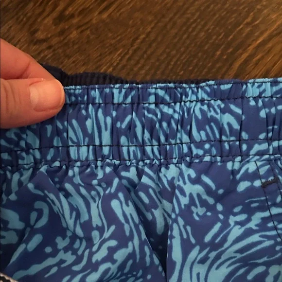 Speedo Men's Blue Pattern Swim Trunks-NWT - Picture 4 of 9
